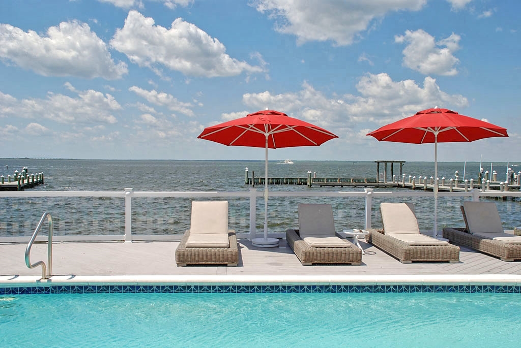 Chaise Lounges and Pool