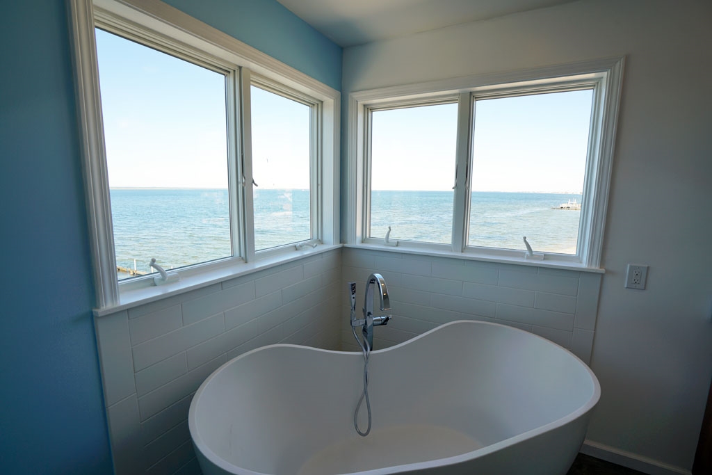 Soaking Bathtub with a View