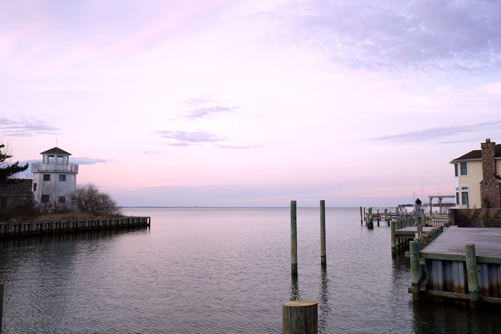 View of Bay at Sunset