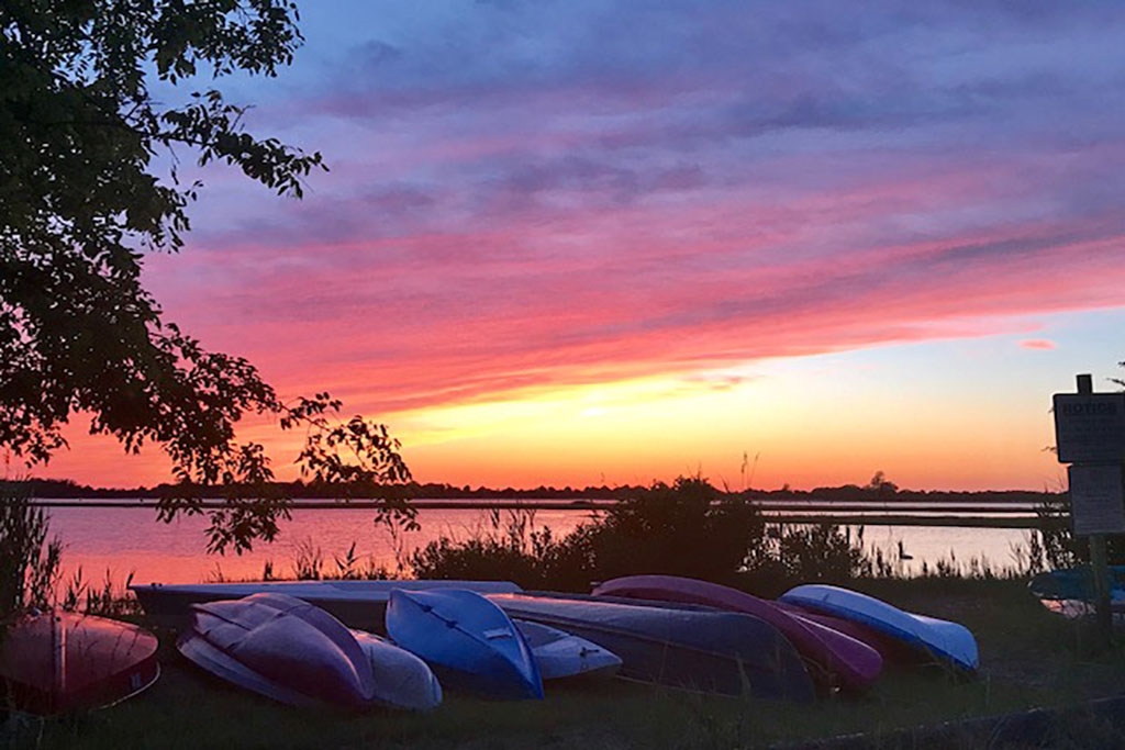 Sunset and Boats