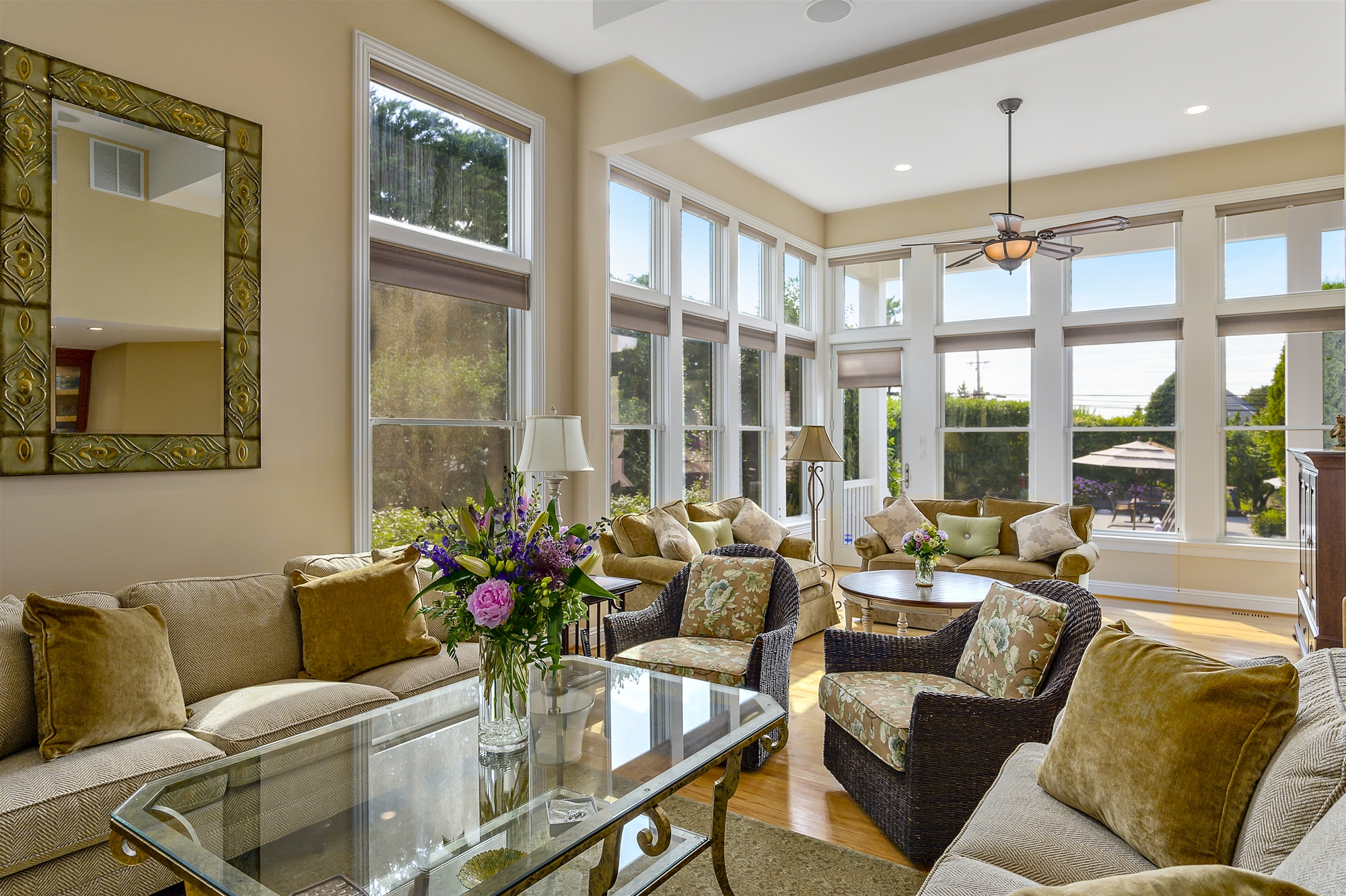 Windows Surround this Living Room