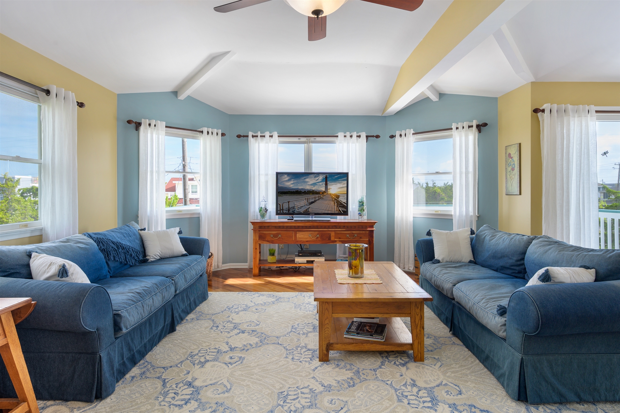 Walls of Windows Living Room