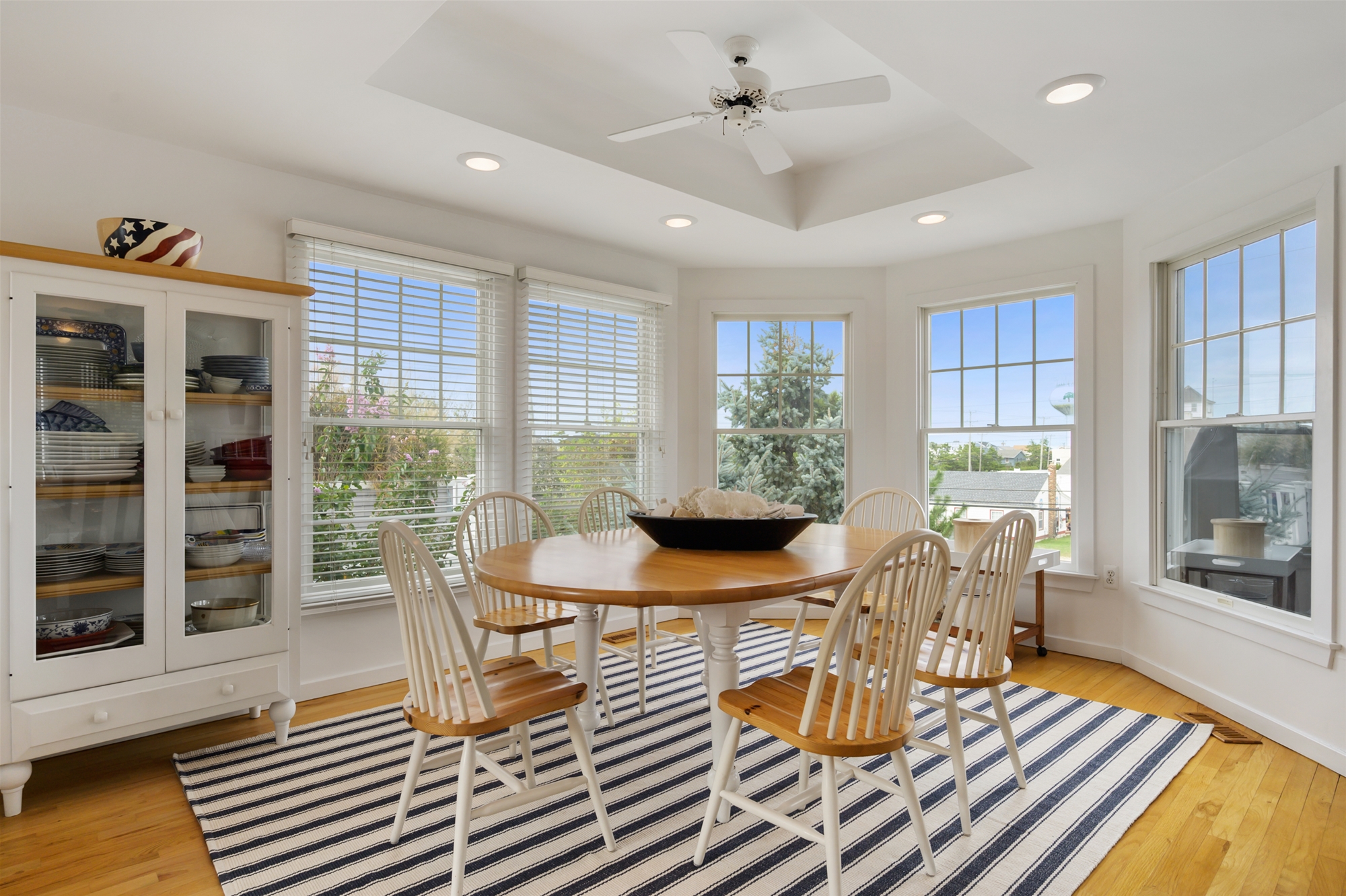 Dining Room with Walls of Windows