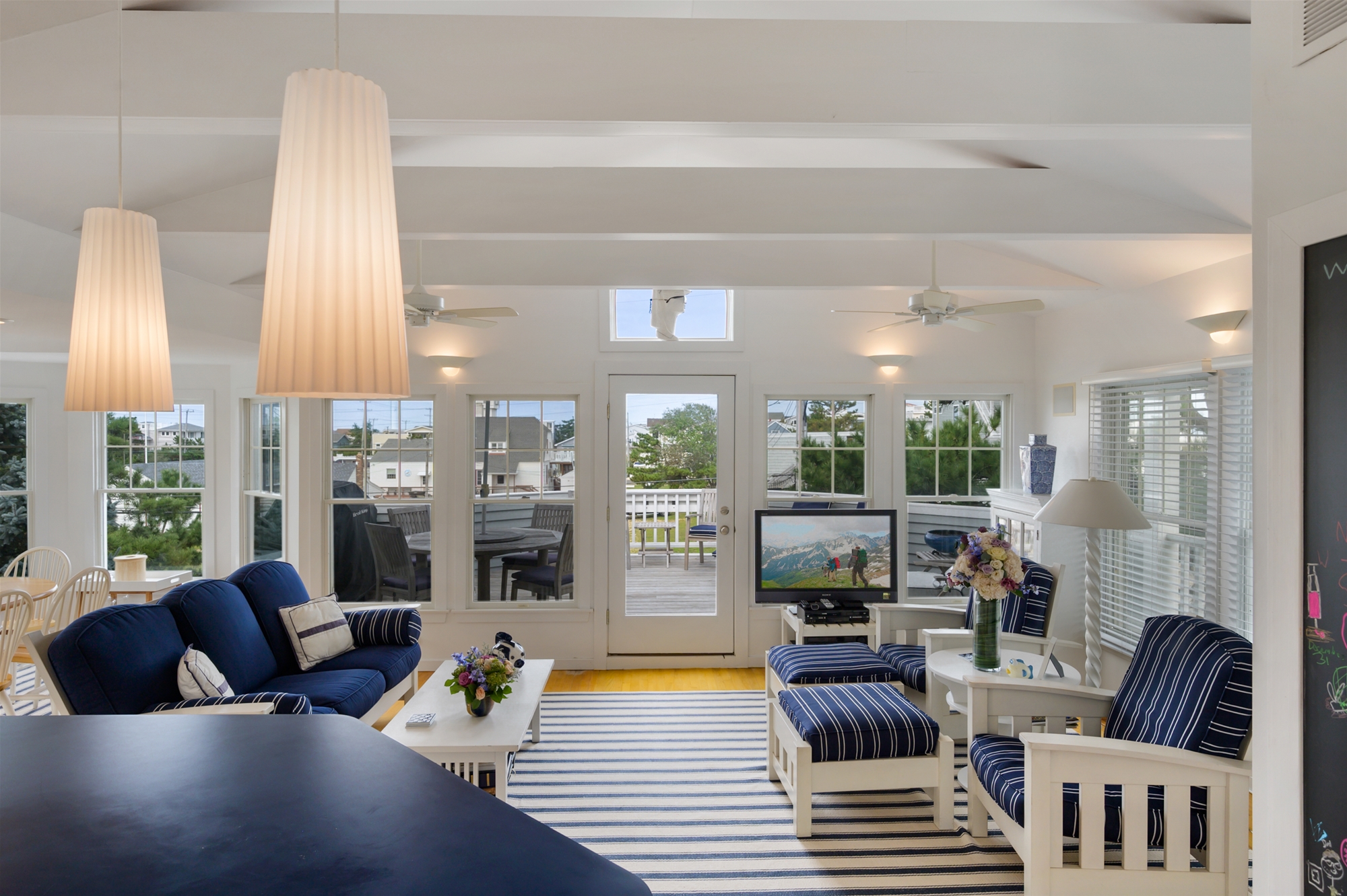 Bright, Nautical Living Room