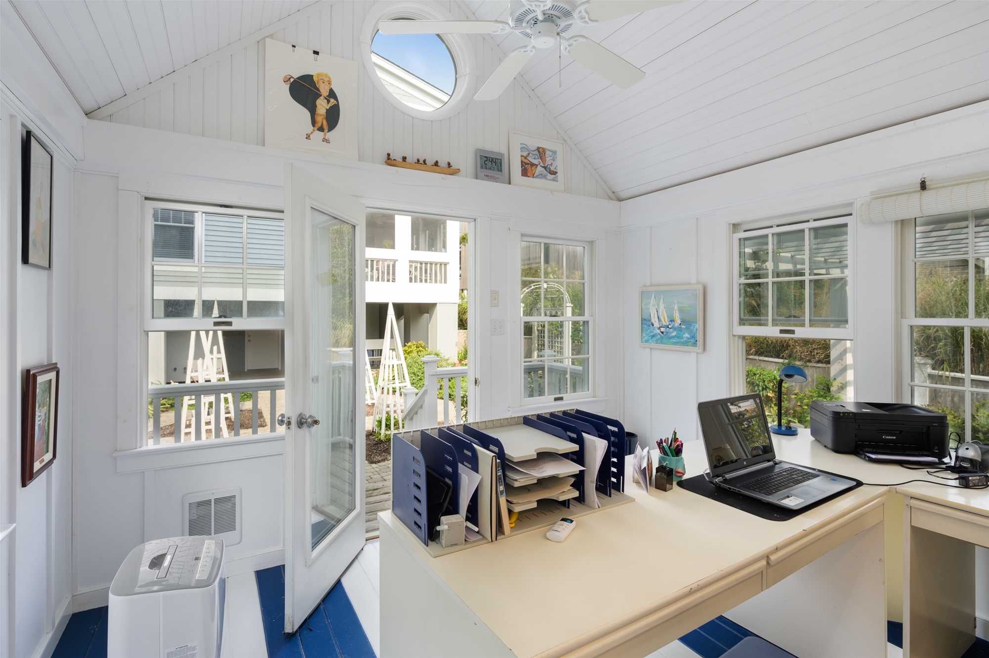 Home Office with Outdoor Access