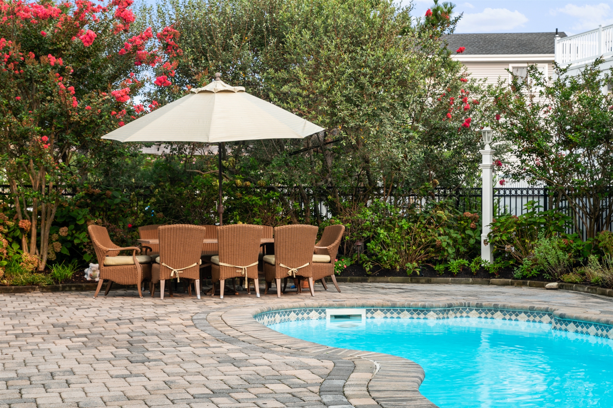 Private Patio Poolside