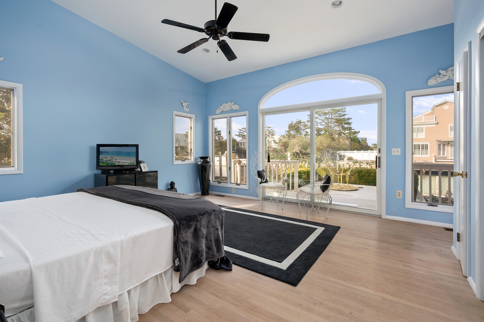 Master Bedroom with Sitting Area and Deck