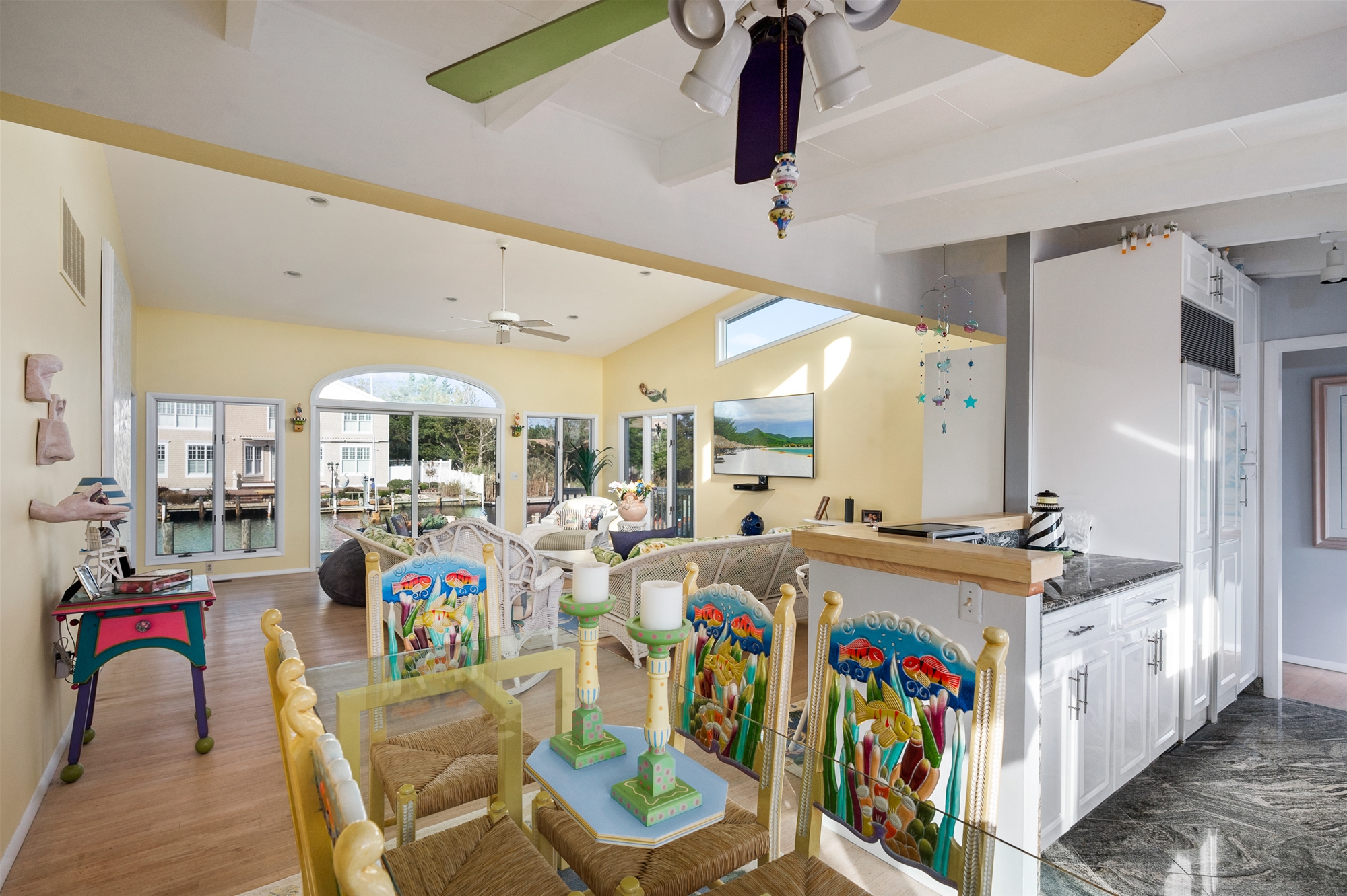 Open Floor Plan leading to Galley Kitchen