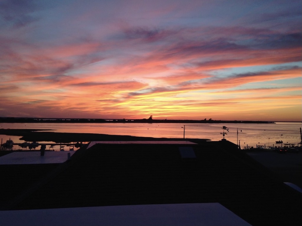 38 West 8th roof deck sunset