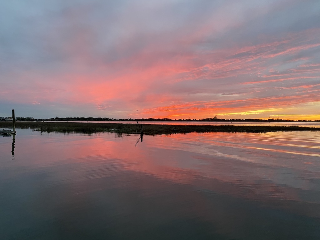 Gorgeous sunset across Barnegat Bay